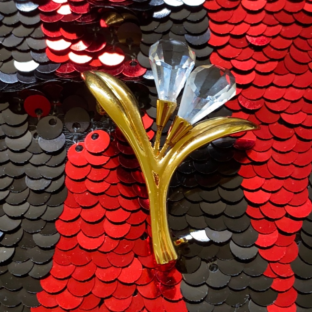 Signed Authentic Swarovski Brooch